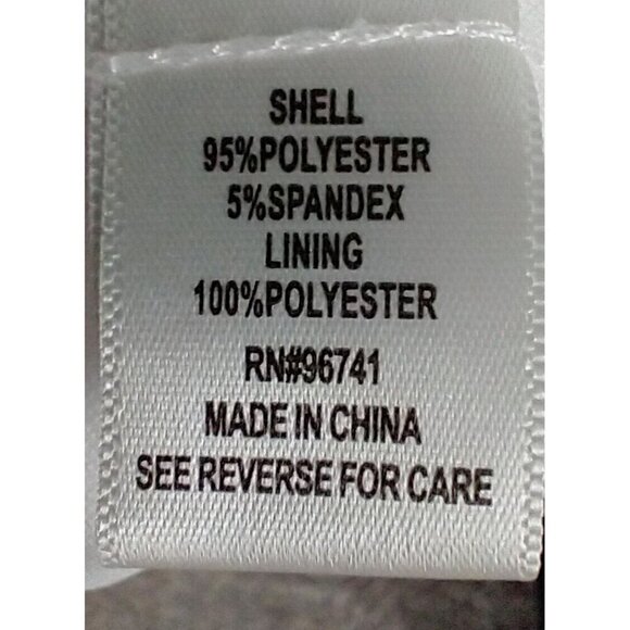 Cloth & Portrait A-Line Women's Eyelet Midi Dress Lined White Mint Peach - Large - Picture 7 of 7